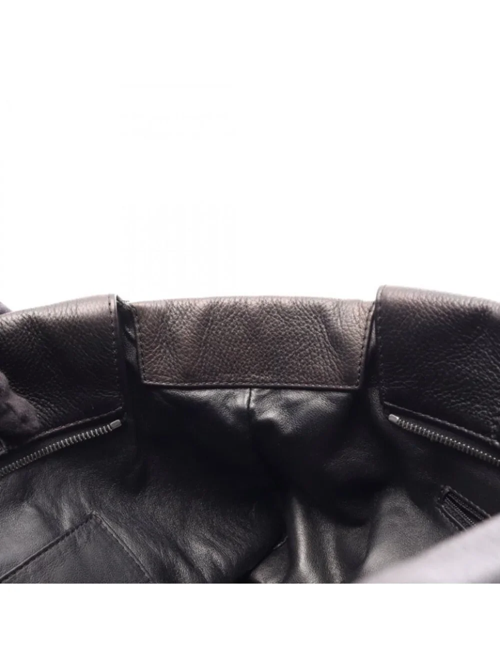 Chanel Tote CC Logo Black Leather Chain